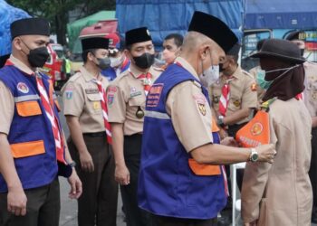 Sebanyak 10 Ribu Pramuka Membantu Mudik Lebaran di Berbagai Daerah