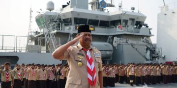 Kwarnas Gelar Upacara Tabur Bunga di Laut untuk Peringati Hari Pramuka ke-63 Tahun 2024