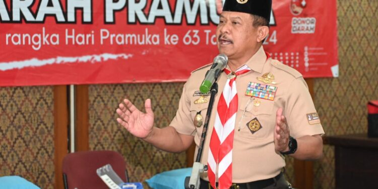 Nyatakan Kepedulian, Gerakan Pramuka Lakukan Donor Darah Massal