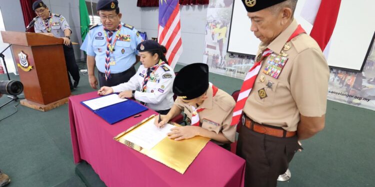 Gerakan Pramuka dan Persekutuan Pengakap Malaysia Teken Plan of Action di Selangor