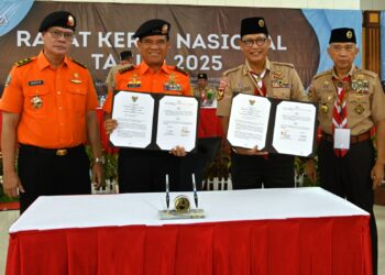 Gerakan Pramuka dan Basarnas Resmi Jalin Kerja Sama Penyelenggaraan Pencarian dan Pertolongan