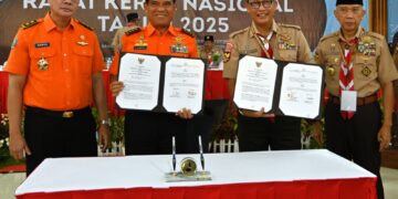 Gerakan Pramuka dan Basarnas Resmi Jalin Kerja Sama Penyelenggaraan Pencarian dan Pertolongan
