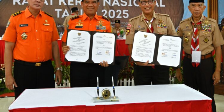 Gerakan Pramuka dan Basarnas Resmi Jalin Kerja Sama Penyelenggaraan Pencarian dan Pertolongan